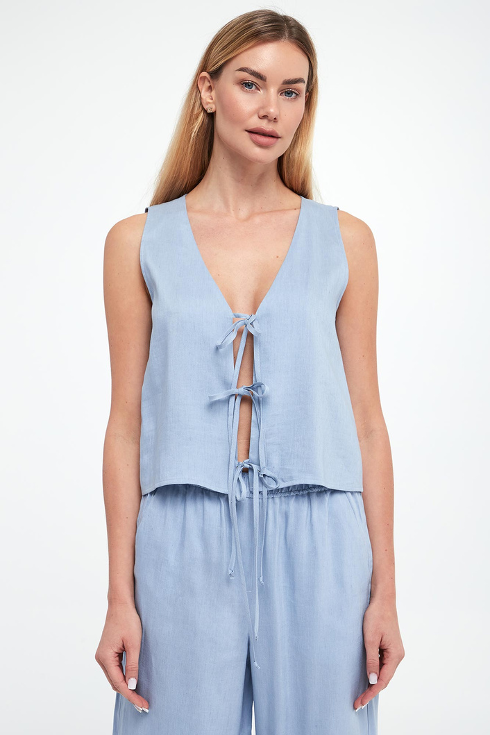 Top damski lniany Isolana MARELLA SPORT