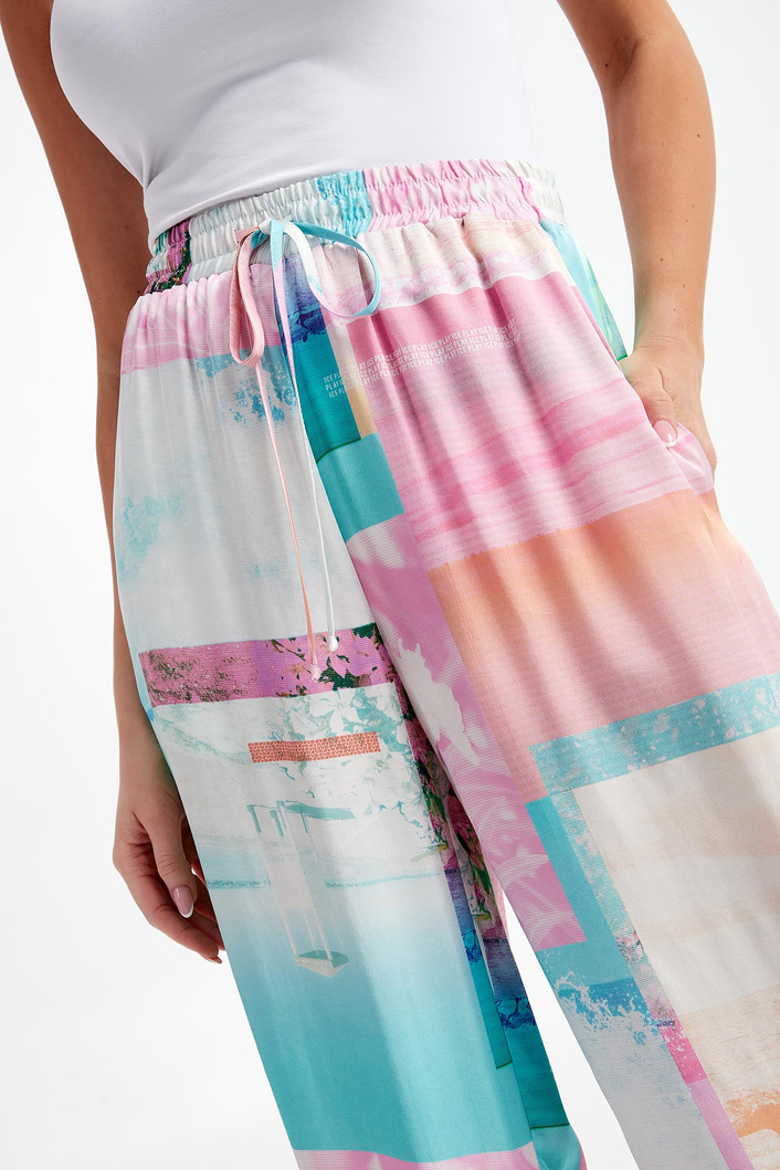 Spodnie damskie satynowe ICE PLAY