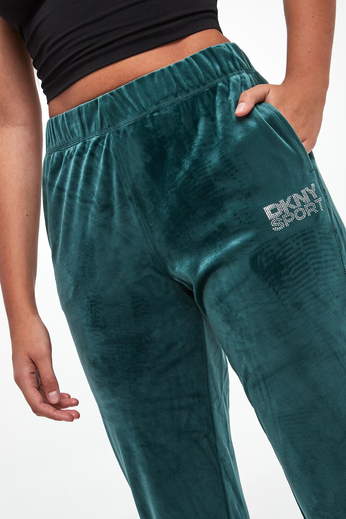 Spodnie damskie welurowe DKNY