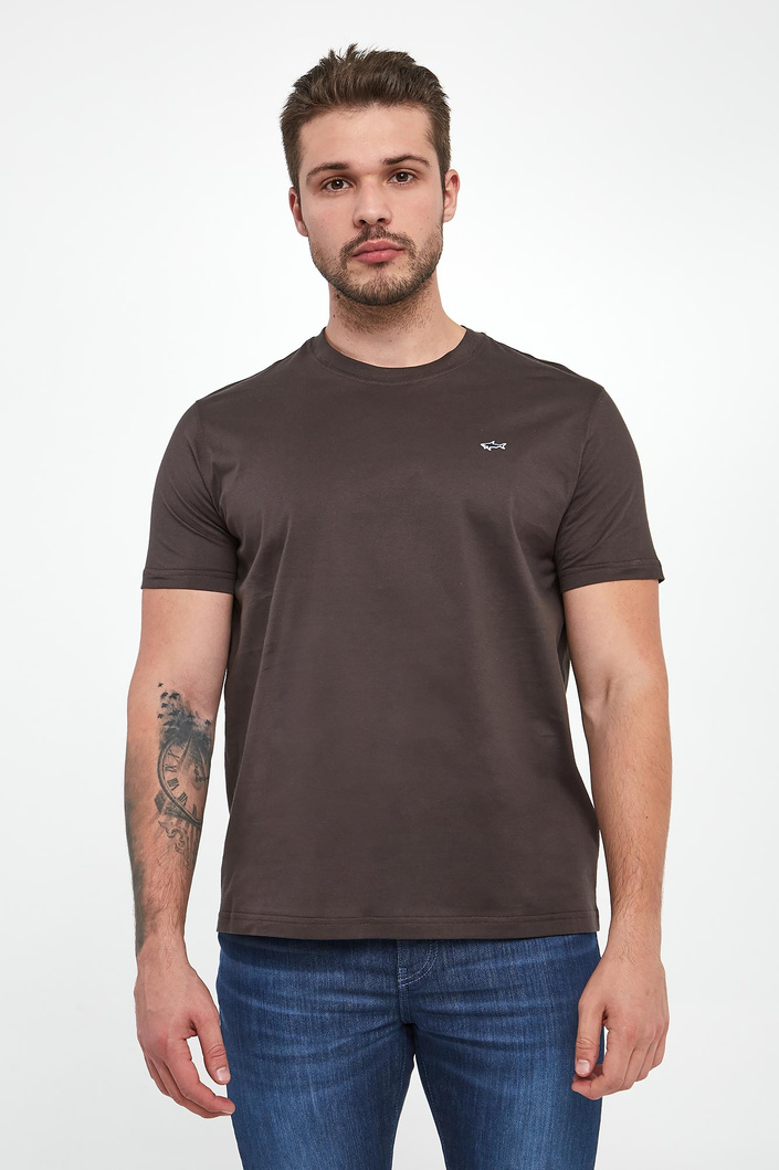 T-shirt męski z logo PAUL&SHARK