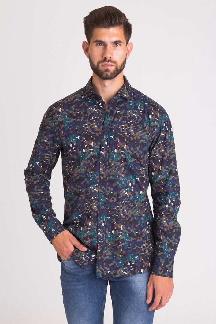 WIELOKOLOROWA KOSZULA JOOP! JEANS WE WZÓR MORO