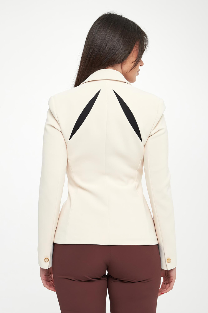 Żakiet z krepy z wycięciami ELISABETTA FRANCHI