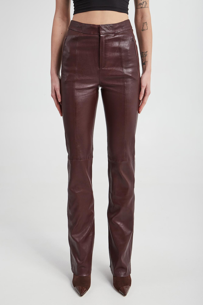 Spodnie damskie skórzane GESTUZ