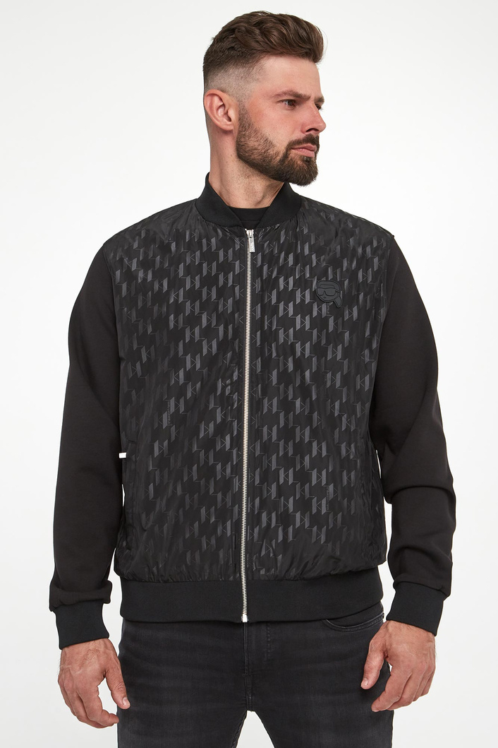 Kurtka męska bomberka z logo KARL LAGERFELD