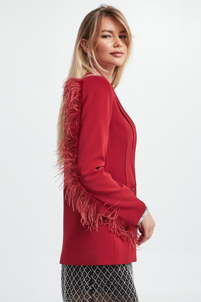 Marynarka damska z piórami PATRIZIA PEPE