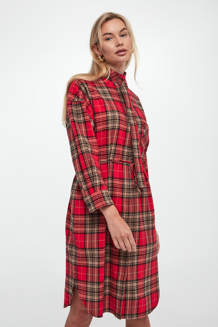 Sukienka koszulowa w kratkę Danny JOOP! JEANS