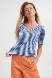 T-shirt damski w paski Naro WEEKEND MAX MARA