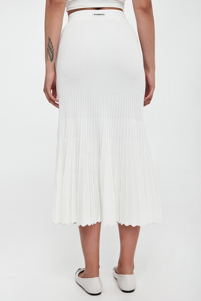 Spódnica prążkowana midi Las Palmas PINKO