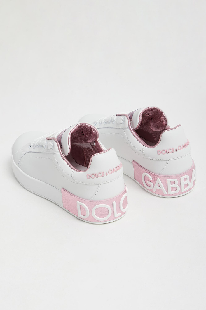 Sneakersy damskie skórzane Portofino Vintage DOLCE & GABBANA