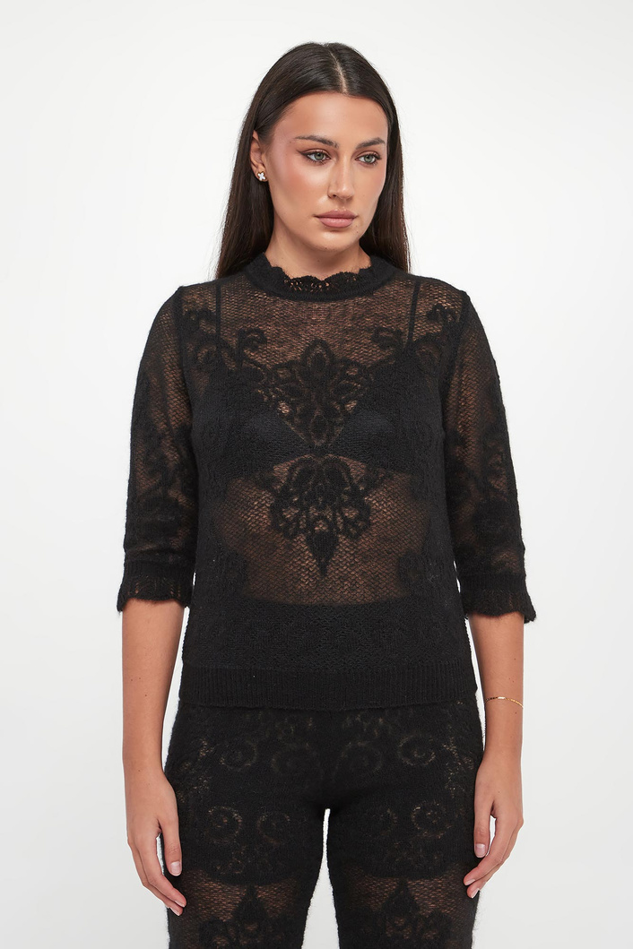 Sweter damski ażurowy TWINSET