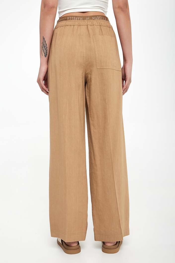 Spodnie damskie lniane Fred MARELLA MONOCHROME