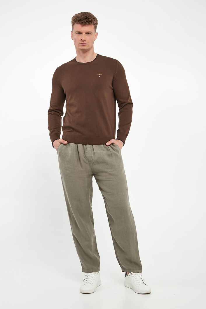 Sweter męski z logo AERONAUTICA MILITARE