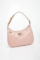 Torebka damska Half Moon Mini Maxi Quilt PINKO