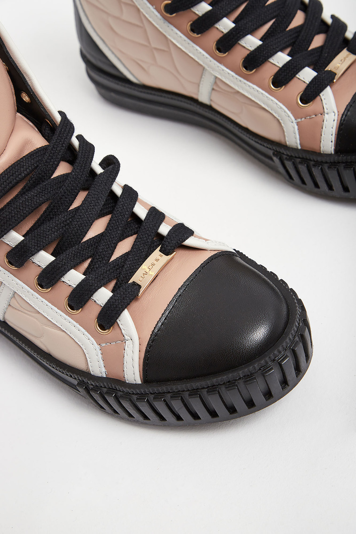 Sneakersy skórzane BALDININI