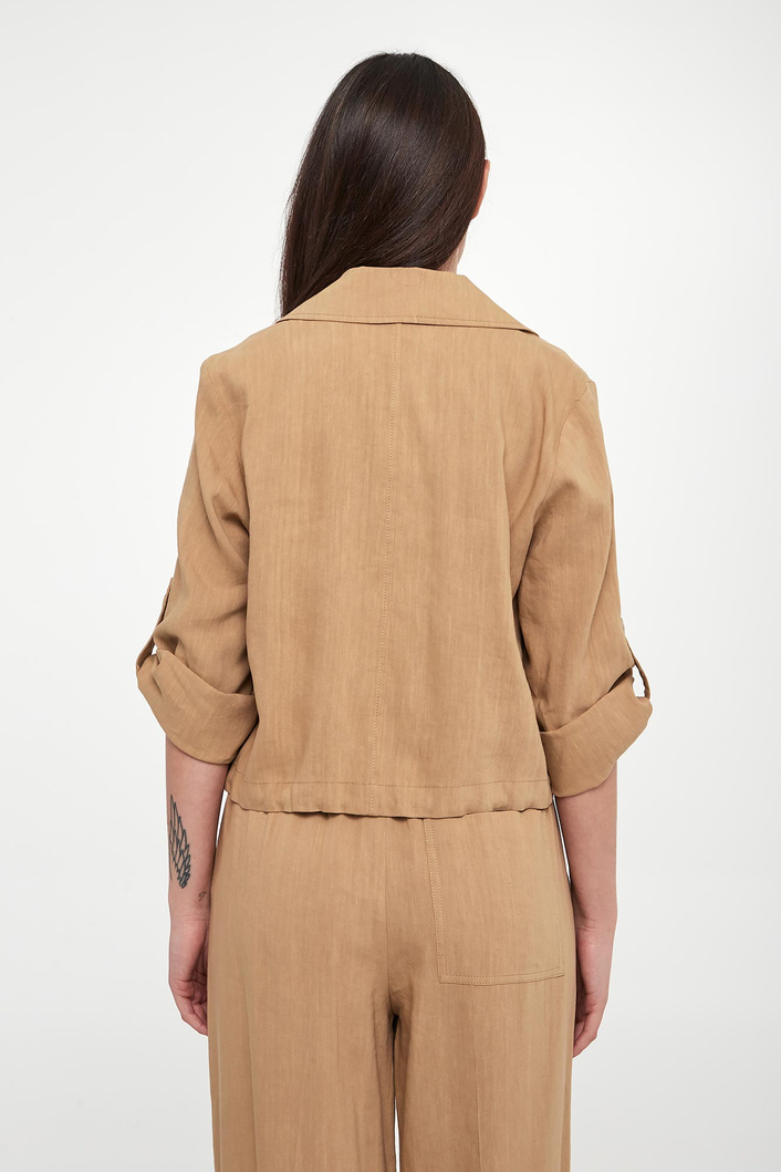 Żakiet damski lniany Malibu MARELLA MONOCHROME