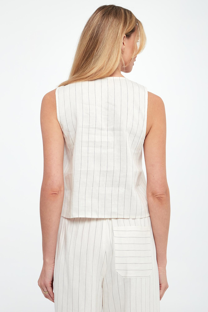 Top damski lniany Isolana MARELLA SPORT