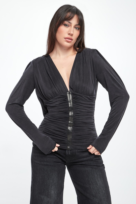 Bluzka damska z marszczeniami ELISABETTA FRANCHI