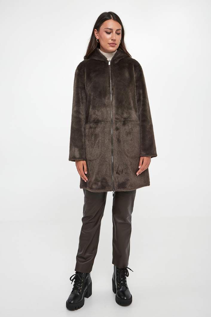 Kożuch damski dwustronny DIEGO M