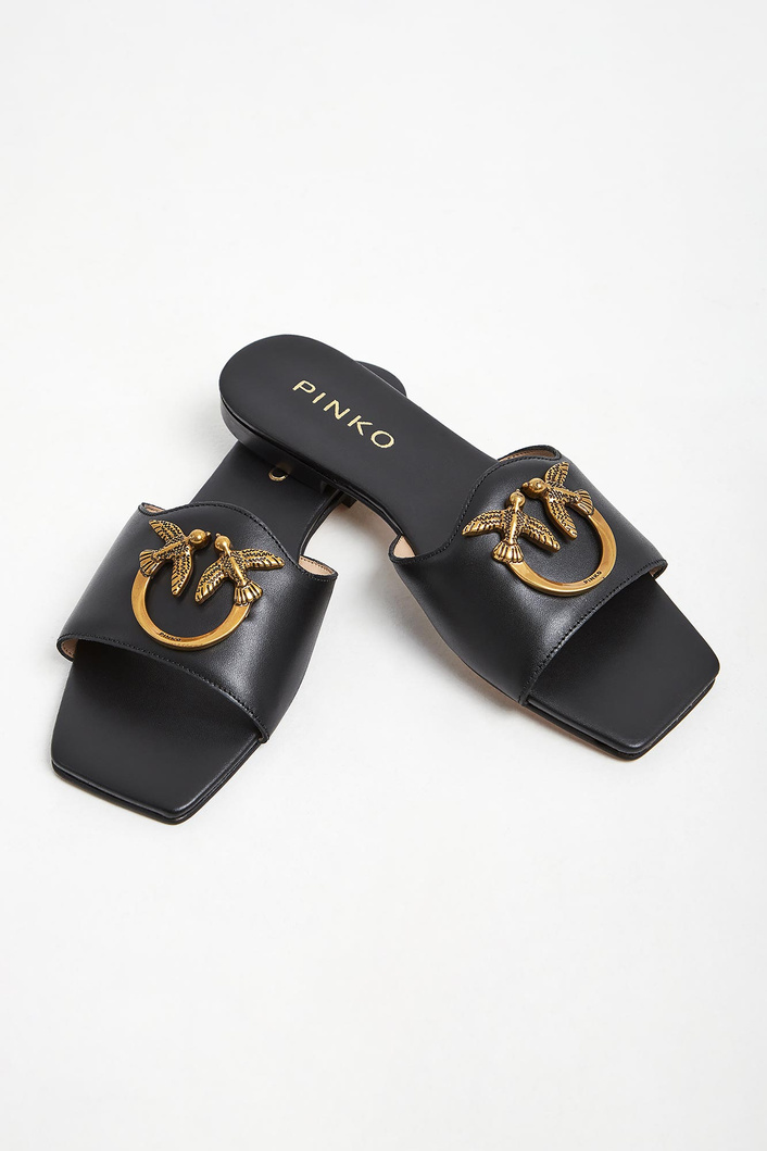 Klapki damskie skórzane Marli PINKO