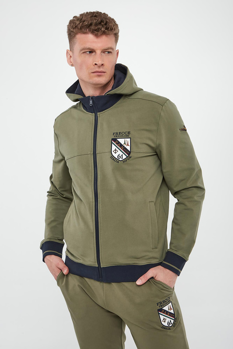 Bluza męska z odpinanym kapturem AERONAUTICA MILITARE