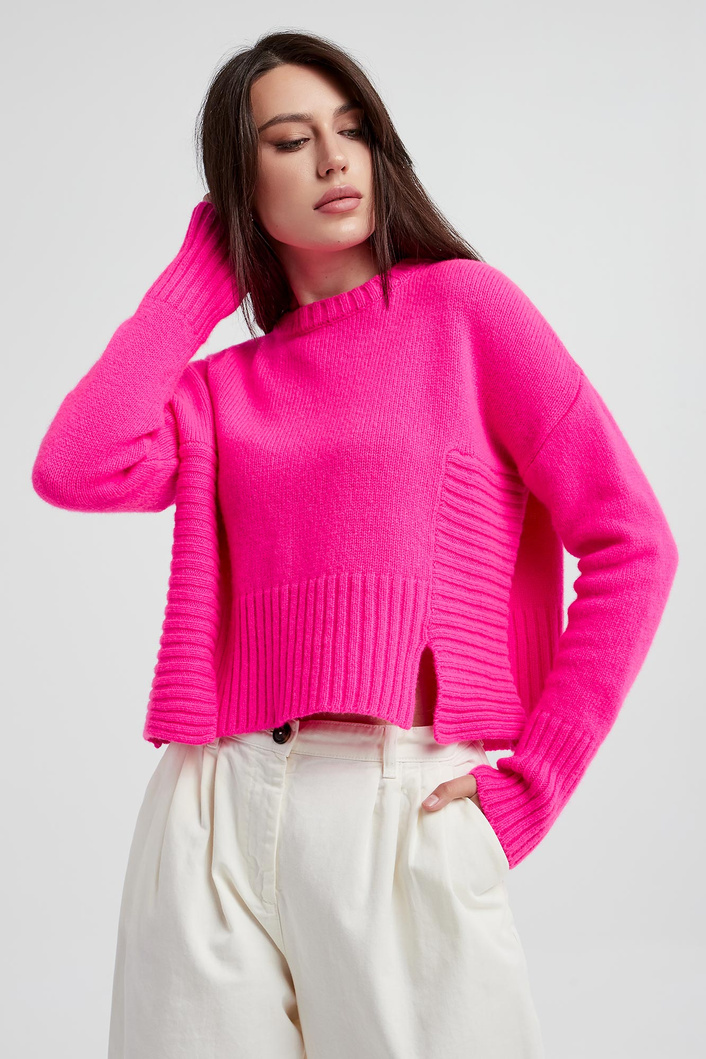 Sweter damski wełniano-kaszmirowy Armadillo PINKO