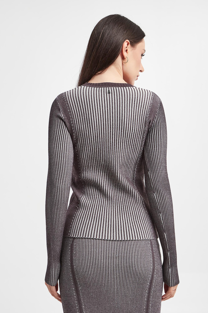 Sweter damski prążkowany PATRIZIA PEPE