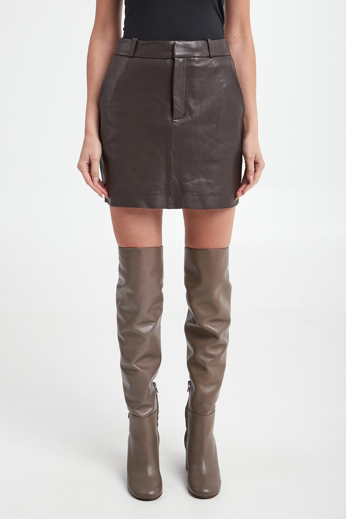 Spódnica skórzana mini GESTUZ