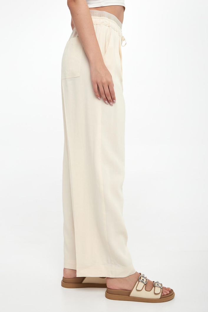 Spodnie damskie lniane Fred MARELLA MONOCHROME