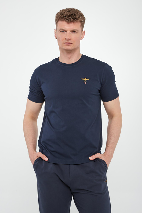 T-shirt męski z logo AERONAUTICA MILITARE