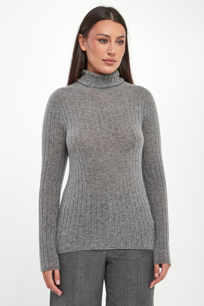 Sweter damski z golfem wełniany PESERICO