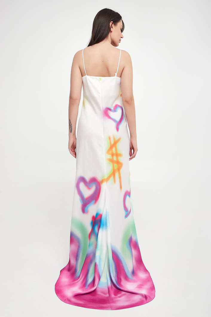 Sukienka maxi satynowa TWINSET ACTITUDE