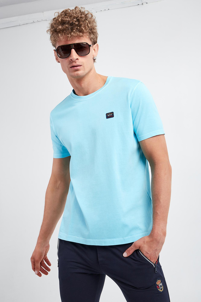 T-shirt męski z logo PAUL&SHARK