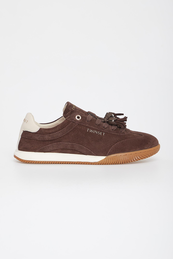 Sneakersy damskie zamszowe TWINSET