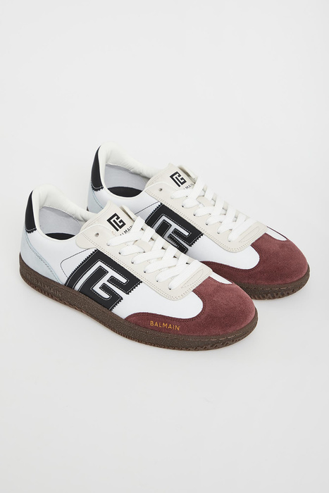 Sneakersy męskie skórzane BALMAIN