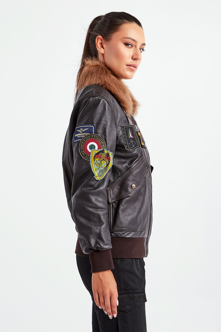 Kurtka skórzana AERONAUTICA MILITARE