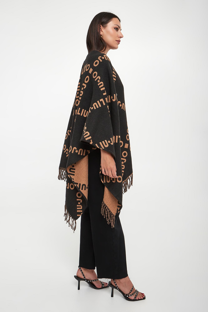 Ponczo damskie z logo LIU JO