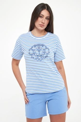 T-shirt damski w paski Tele JOOP!