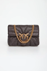 Torebka damska z rafii Love Bag Puff PINKO