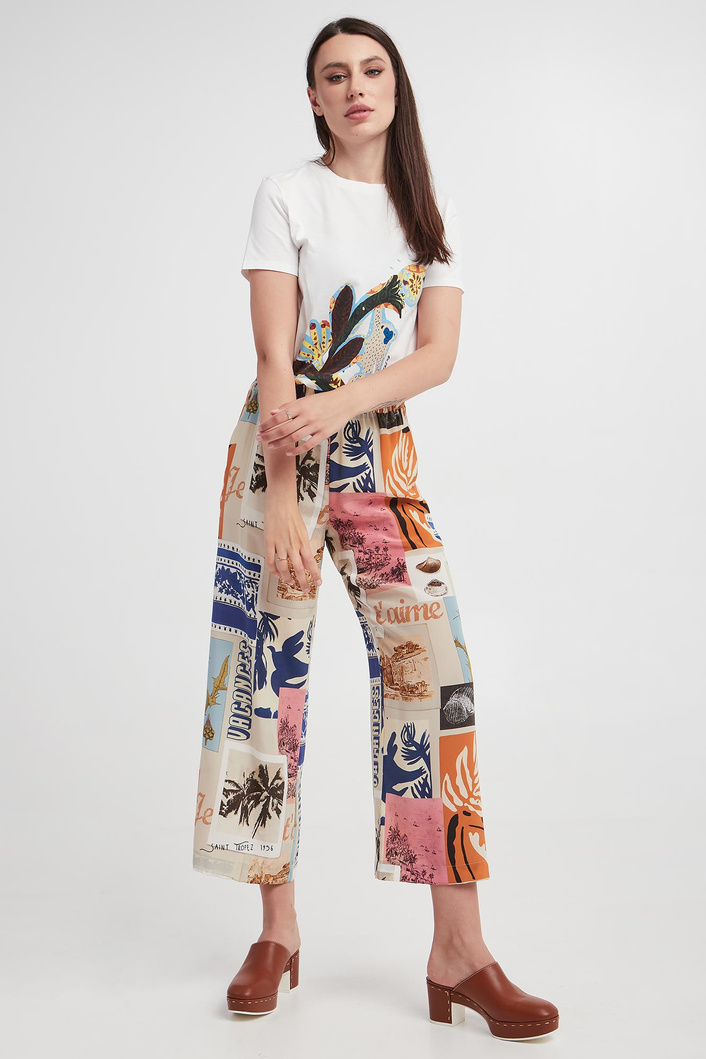 Spodnie damskie jedwabne Karman WEEKEND MAX MARA