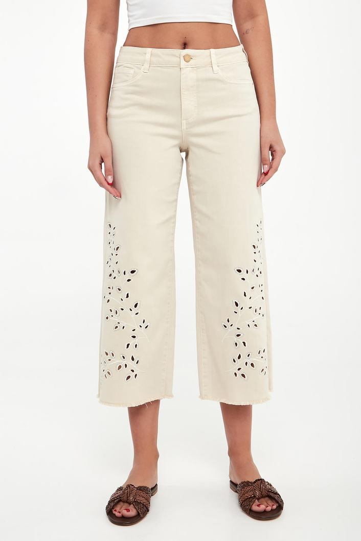 Jeansy damskie ażurowe JOSEPH RIBKOFF JEANS