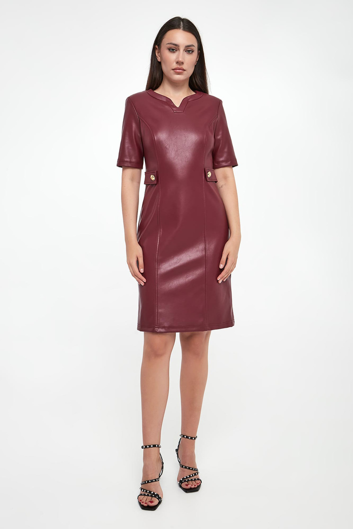 Sukienka z ekoskóry JOSEPH RIBKOFF