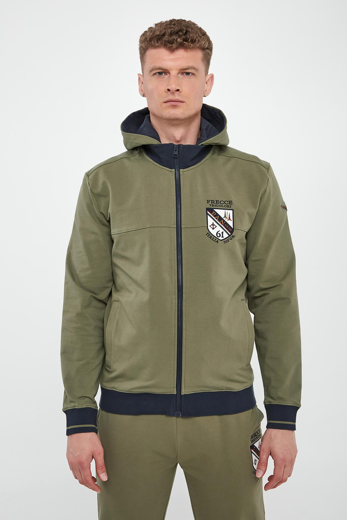 Bluza męska z odpinanym kapturem AERONAUTICA MILITARE