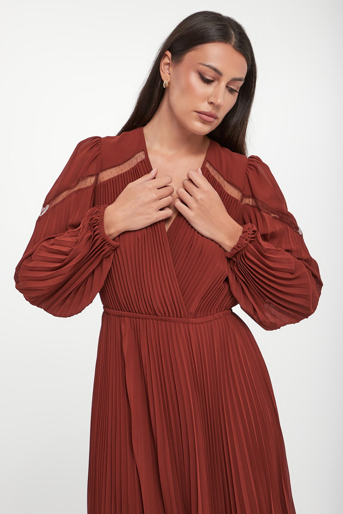 Sukienka plisowana midi TWINSET