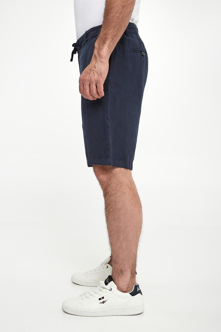 Bermudy męskie lniane AERONAUTICA MILITARE