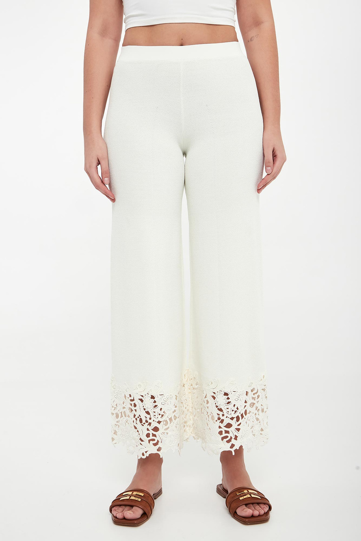 Spodnie damskie z koronką TWINSET U&B