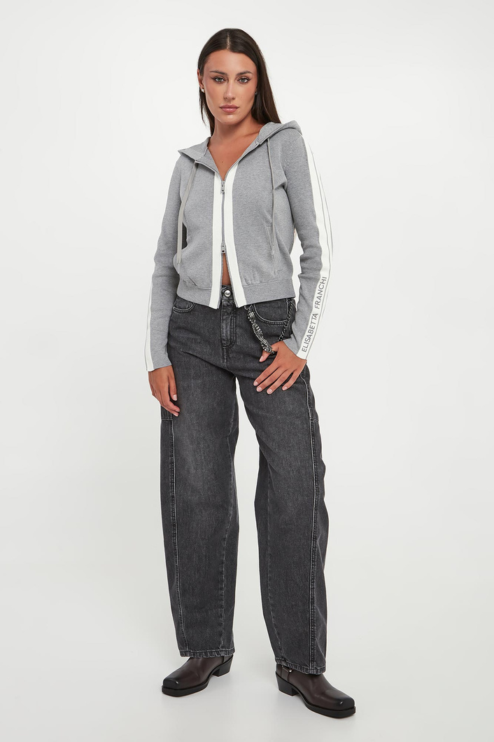 Sweter damski z kapturem ELISABETTA FRANCHI