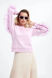 Bluza damska z piórami PATRIZIA PEPE