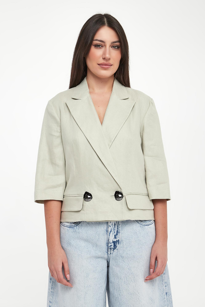 Żakiet lniany ARMANI EXCHANGE