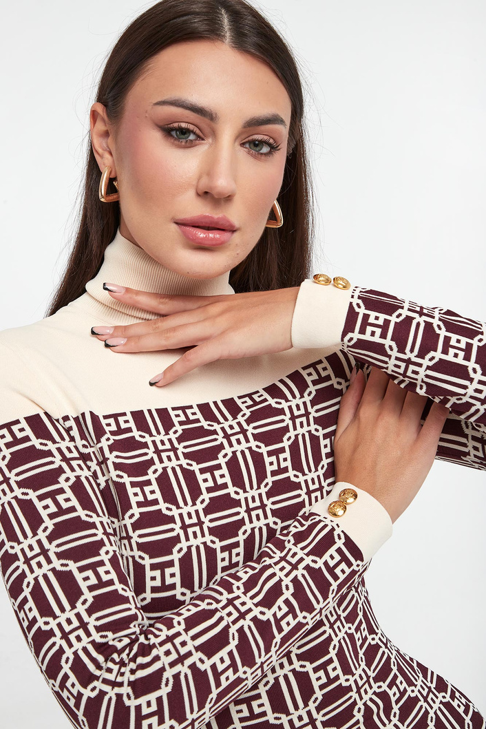 Sukienka mini dzianinowa ELISABETTA FRANCHI