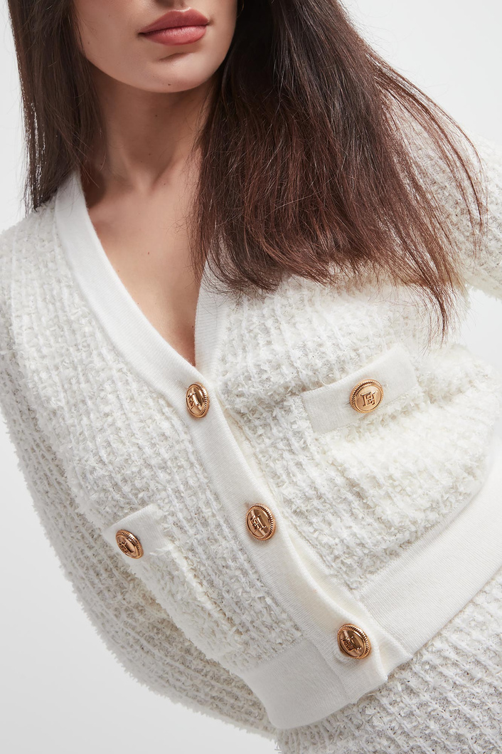 Kardigan damski bouclé ELISABETTA FRANCHI